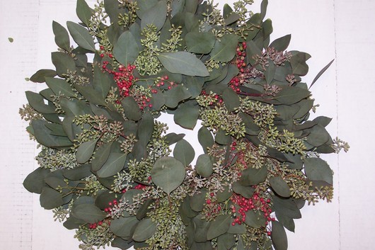 Wreath, Seed Euc/Pepberry20x6"